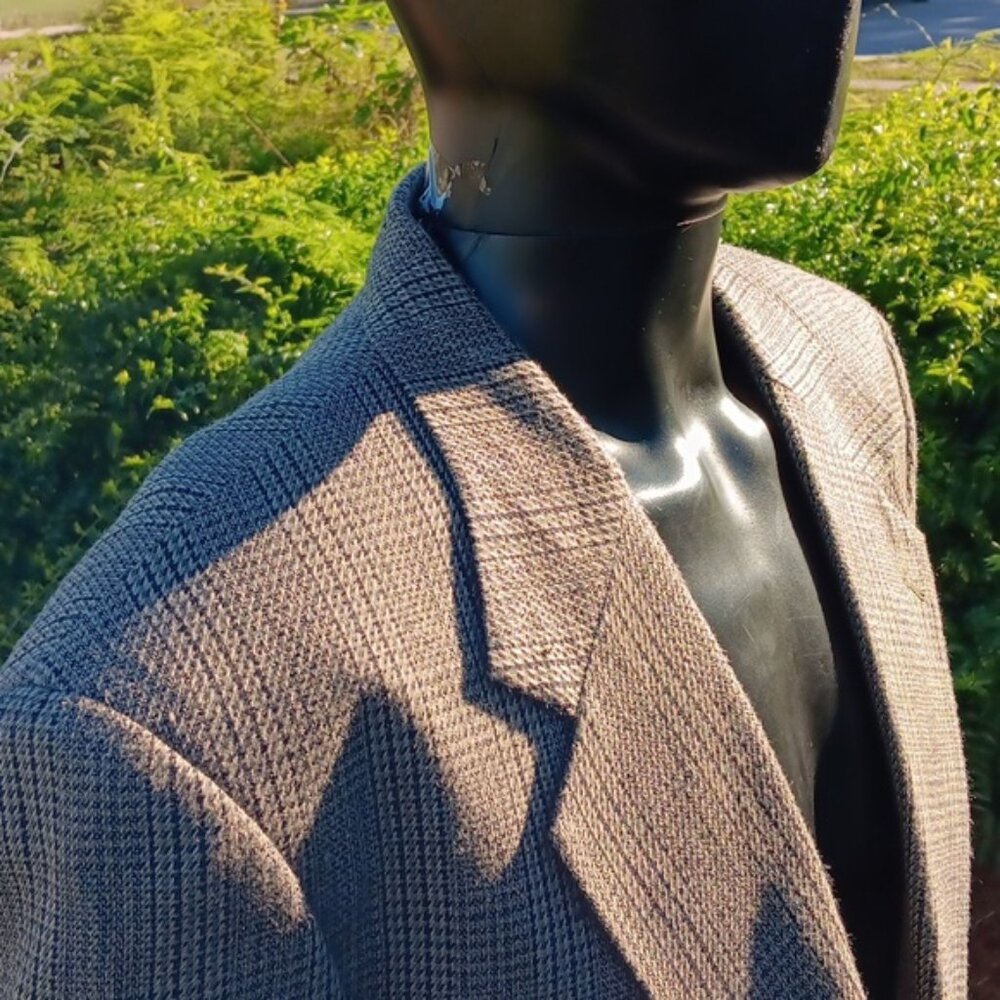 ROBERT ALAN MEN'S (2) BUTTON SILK/WOOL-BLEND LUXURY BLAZER